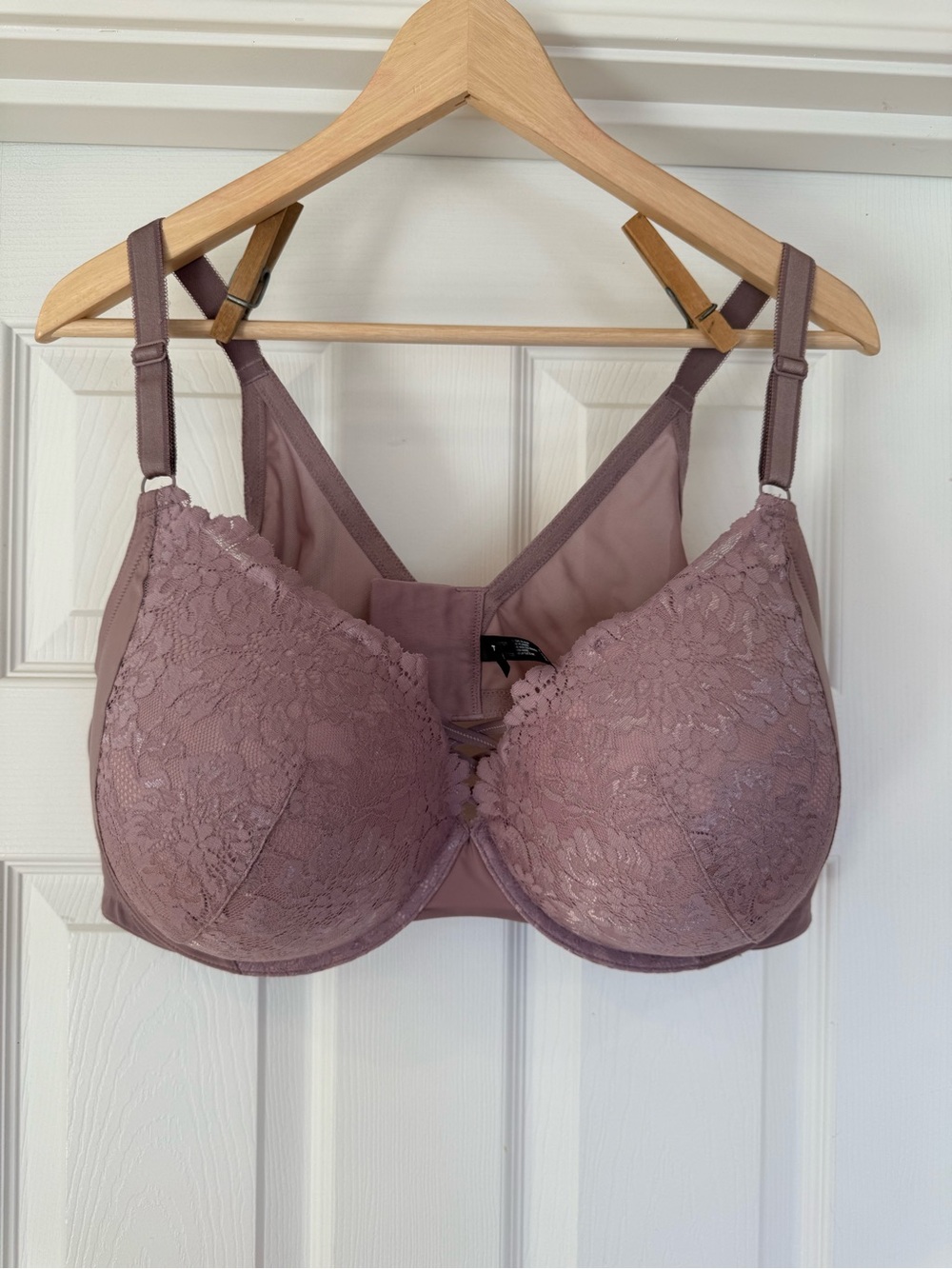 torrid Mauve Lace Full-Coverage Bra with Underwire - Picture 1 of 2